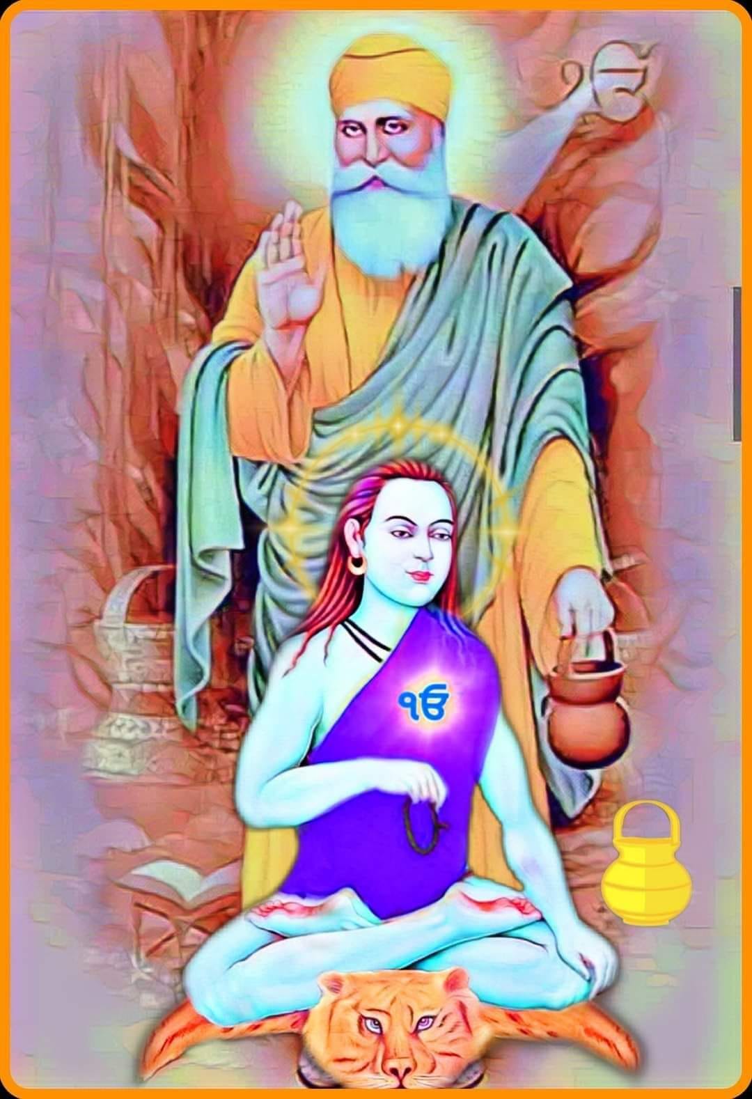 Guru Nanak Dev Ji and Baba Sri Chand Ji